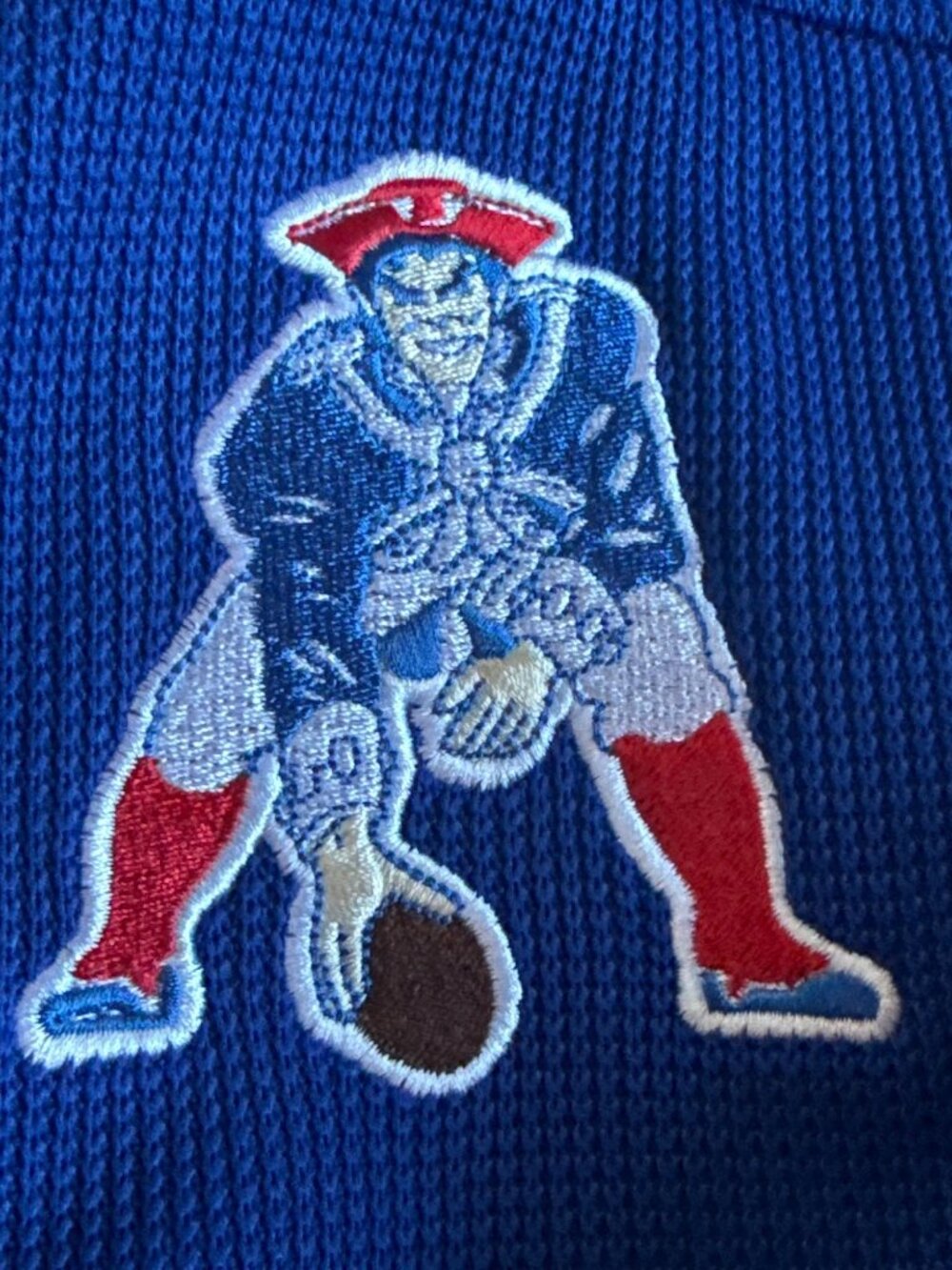 Men's New England Patriots full-zip waffle-textured jacket Medium New with tag - Picture 5 of 6